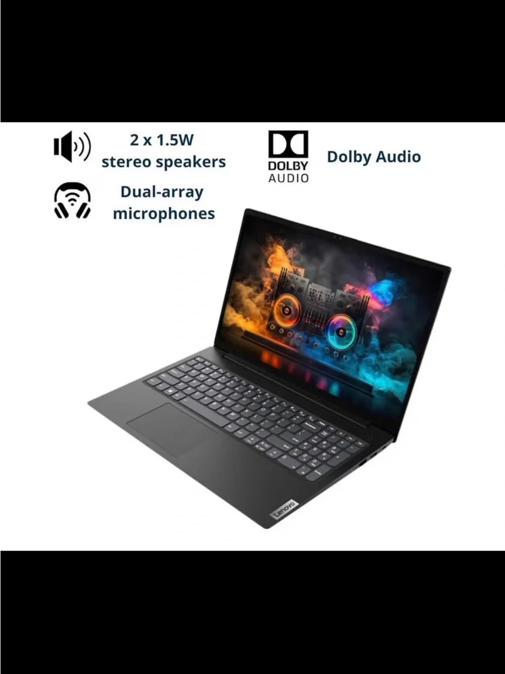 Lenovo V-15 Laptop with Full HD Display and AMD Ryzen 5
